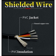 3M/5M Headphones To Amplifier Cable Shielded Signal Wire Spider Wire For Speaker Pvc 28 26 24 22 AWG