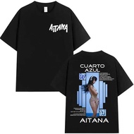 Aitana Cuarto Azul Album T-shirt Hiphop Streetwear Oversized Cotton Unisex