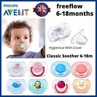 [1pcs] Philips AVENT Pacifier Fashion Soothers 6-18m+ Puting Kosong Bayi Puting Hisap Bayi