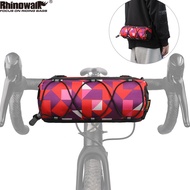 【Ready Stock】Rhinowalk  bike amouflage handlebar bag universal bicycle bag  messenger bag folding bike front bag 2.4L Reflective Bike Accessories bag