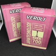 VEROLI BICYCLE INNER TUBE 700×18/25c FV 80mm