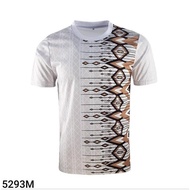 Men T-shirt Batik Design Jersey Material Baju T-shirt Lelaki Jersey Batik | Size XS - 3XL-