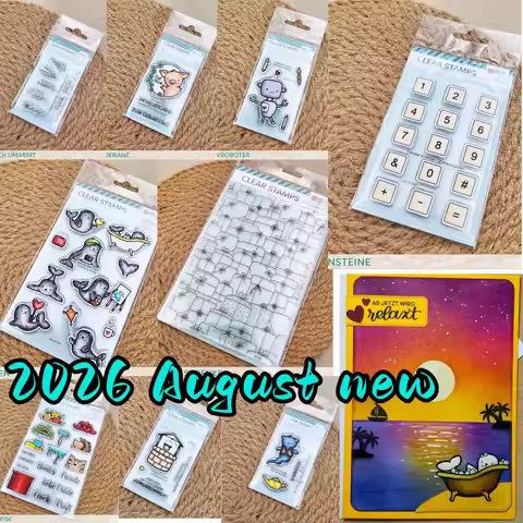 Familie Robben 2026 New Clear Silicone Stamps for DIY Scrapbooking Bullet Journal Craft Supplies Sta