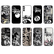 Samsung F06 F16 F56 M06 M16 M56 5G S25 PRO Ultra edge 5G stussy Soft black TPU phone case