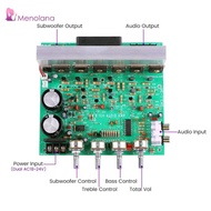 [Menolana] 2.1 Channel Audio Amplifier Board Easy Installation Subwoofer for Speakers