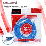 Cable LAN UTP Cat 5E 20 M + RJ45 EYOTA