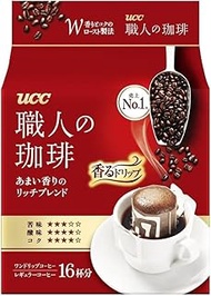 UCC Craftsman of Coffee Sweet Aroma of Mocha Blend Single Serve Hand Drip Coffee 16P