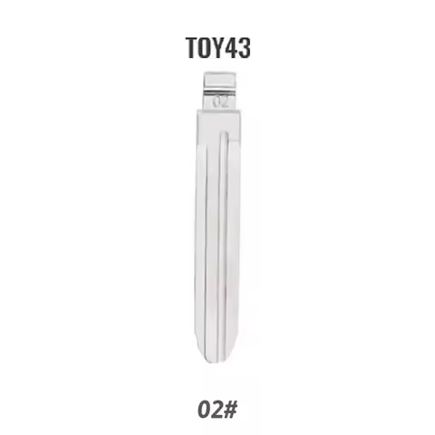 10PCS Universal Car Key Blade TOY43 02# KD Flip Remote Blank for KD KEYDIY Xhorse for Toyota Camry C