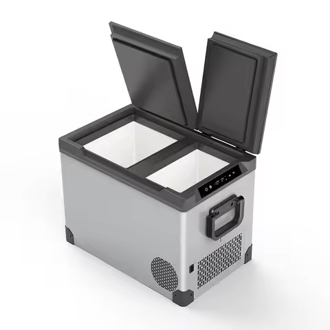 35L 45L 55L Dual Zones Compressor Cooling Mini Freezer 12V 24V Mini Fridge Car Refrigerator with Han