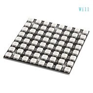 Will 64 channel WS2812 5050 LED Lamp Panel Module 64 Bit Rainbow LED Color Driver