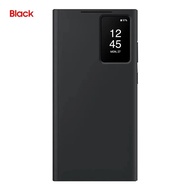 ซองใส่กระเป๋าสตางค์ Samsung Galaxy S23 Ultra S-View พลิกฝาปิดสมาร์ทสำหรับ Galaxy S23 + S23 Ultra 5G 