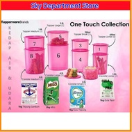 🚀SKY One Touch Canister / One Touch Topper (1) 600ml/950ml/1.25L/1.4L/2L/3L/4.3L Pink
