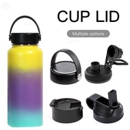 12/14/16/18/20/22/24/32/40/64oz Water Bottle Lid Replacement Cover Aqua flask Cap Space Pot PP Straw Wide Mouth Pot Lid Accessories