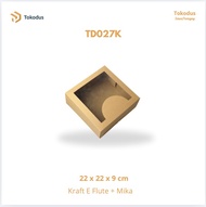 (ISI 20)Kardus Kue 22x22x9 cm Kardus Makanan/Kotak Kue/Kardus Mika - Tokodus Bandung