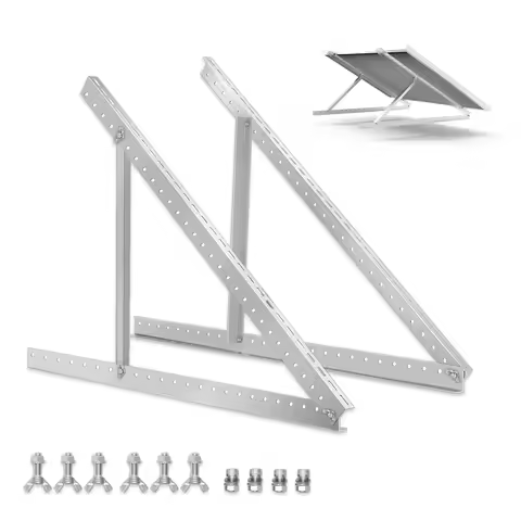 CP-SETUNO 45in Adjustable Solar Panel Tilt Mount Brackets Support up to 100W-500 Watt Solar Panel fo