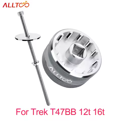 Aluminum Bottom Bracket Tool for Trek T47BB 12t 16t Ratchet Wrench 2 in 1 T47 Lightweight Cycling G