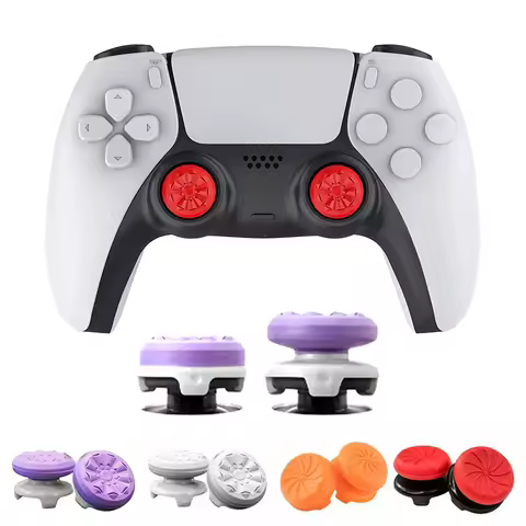 2Pcs/Set Video Games Silicone Thumb Grip For PS4 PS5 Playstation For FPS Joystick Booster Cap Video 