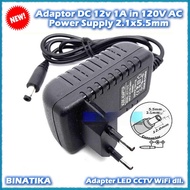 DC 12v 1A in 220V AC Power Supply Adapter 2.1x5.5mm LED CCTV WiFi Adapter etc.
