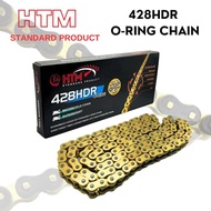 415HDR/428HDR HTM O-RING CHAIN 132L HTM GOLD CHAIN HEAVY DUTY RACING HTM