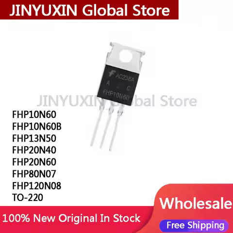 10Pcs FHP10N60 FHP10N60B FHP13N50 FHP20N40 FHP20N60 FHP80N07 FHP120N08 TO-220 IC Chip In Stock