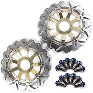 Arashi Front Brake Discs Rotors + Mounting Bolts Screws for Honda CBR900RR 1992-1993 / XL1000V VARAD