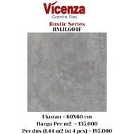 BIG SALE Granit Tile 60x60 Rustic Motif Semen BMJL604F Lantai Dinding