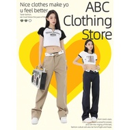 919 Jeans low-rise jeans women's summer loose straight leg narrow version mopping pants