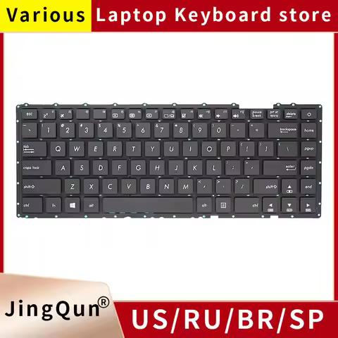 Original US Russian Laptop Keyboard For ASUS VivoBook X442 X442U X442UA A480U X442UR F442U R419U Rep