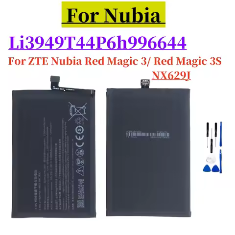 2025 new Li3949T44P6h996644 Battery for ZTE Nubia Red Magic 3 RedMagic 3S NX629J Mobile Phone +free 