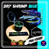 UDANG KERING BIRU SPIRULINA/DRY SHRIMP BLUE CHANA BLUE PULCHRA/PAKAN IKAN CHANNA BARCA