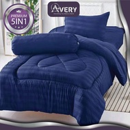 BORONG CADAR/BEDSHEET HOTEL (5IN1) PROYU SINGLE SET COMFORTER | IN