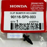 Clip bumper HEX 6mm 6 mm klip rivet baut plastik cover body CB150R CBR 150 PCX ADV150 PCX125 PCX150 