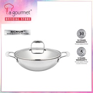 La Gourmet Elite 24cm 18/10 Stainless Steel Wok 2.5L (IH)