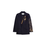 DRIES VAN NOTEN Embellished Blazer Navy Unused