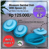 wadah makanan Tupperware Blossom Sambal Dish with Spoon