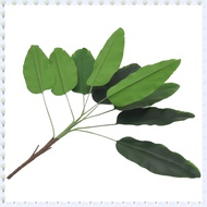 (JHWU) Artificial Plants Tropical Leaves Banana Tree Faux Palm Leaf Of Plant Fake Leaves Indoor Outs