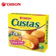 HỘP 12 GÓI BÁNH BÔNG LAN KEM TRỨNG CUSTAS ORION 282 GRAM