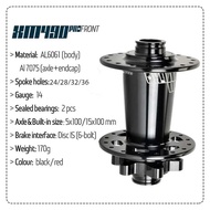 Koozer Xm490pro Front MTB Bicycle Hub Cube Sound