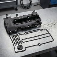 [prasku1yz] Engine Valve Cover PA66-GF30 Black Cylinder Head Cover Assembly for Compatible Encore Cr