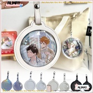 ALMA Badge Bag, Multi-Color 58/75mm Badge Display Bag, Round PVC Bag Ornaments Badge Protector