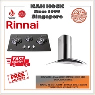 RINNAI RH-C209-GCR CHIMNEY HOOD+RINNAI RB-7303-GBSM 3 BURNER BUILT-IN HOB BUNDLE