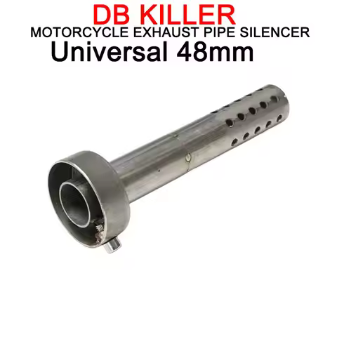 48mm Universal For Original Yoshimura R77 Exhaust Pipe Catalyst Escape Silenciador Muffler Plug 48mm