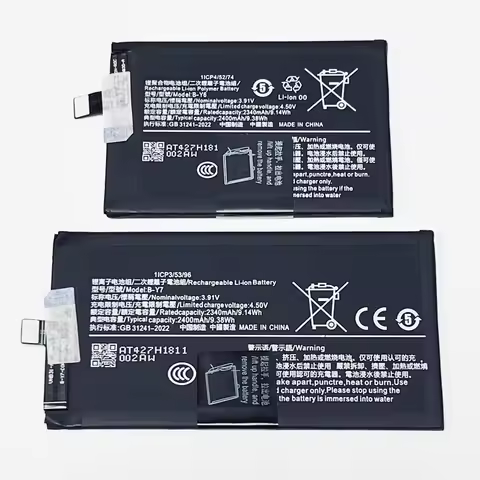 3.91V 4800mAh B-Y6+B-Y7 For Vivo X Fold 2/V2266A Battery
