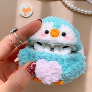 手工原創可愛企鵝耳機套女士禮物耳機套蘋果無線耳機AirPods Pro