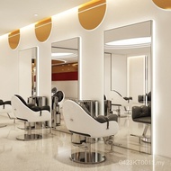 Double-Sided Barber Shop Hair Salon Mirror Table with Light Single-Sided Hair Salon Perm Dyeing Squa