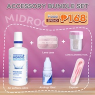 【No Lens】Midroo Lens Tool Bundle Set Contact Lens Solution Moisturize Cleaning Accessory Bundle Set