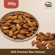USA Premium Raw Almond Nut / Kacang Badam [300g]