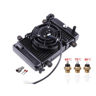 150cc 200cc 250cc Water Cooling Engine Radiator Cooler 12V Electric Fan Temp Sensor For Motorcycle Q