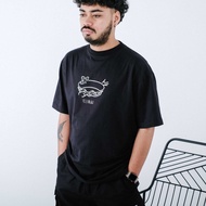 UNKL347 Black T-Shirt Combed Material Simple Motif BRNG T Shirt Lelaki Baju T Shirt Lelaki
