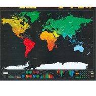 Of Map Scratch The World Travel Edition Deluxe Scratch Personalized Map Off